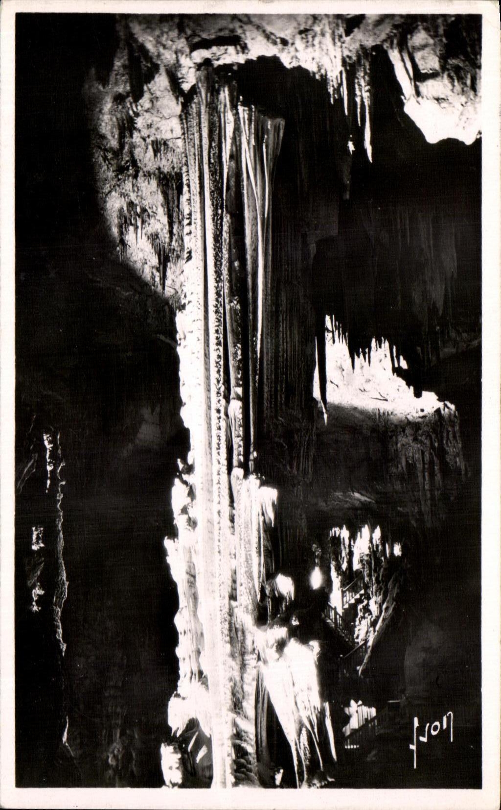 CPA Grotte Des Demoiselles La Caverne Merveilleuse La Grande Colonne