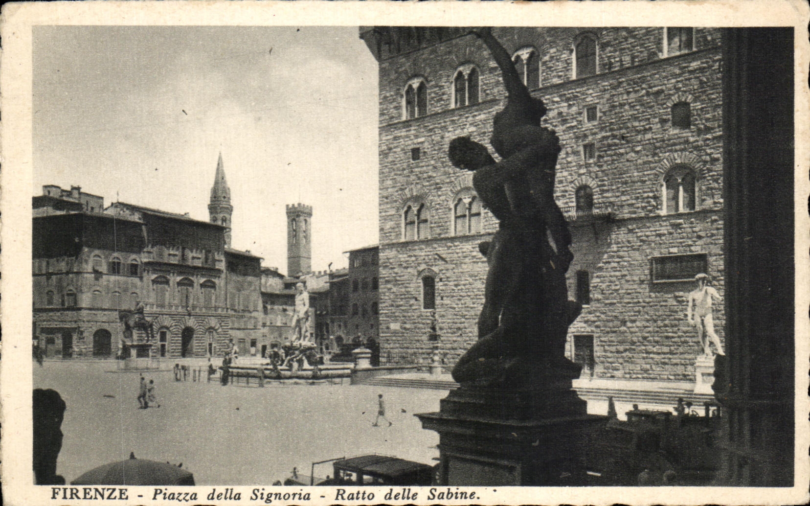 CPA Firenze Piazza della Signoria Ratto delle Sabine