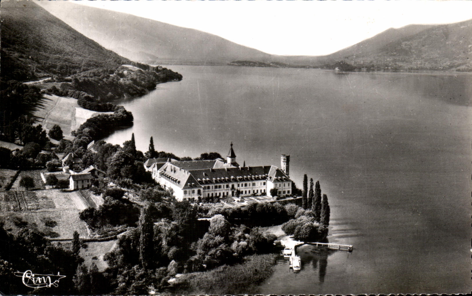 CPA Saw air the Lake Of Le Bourget and I' Abbaye of Hautecombe