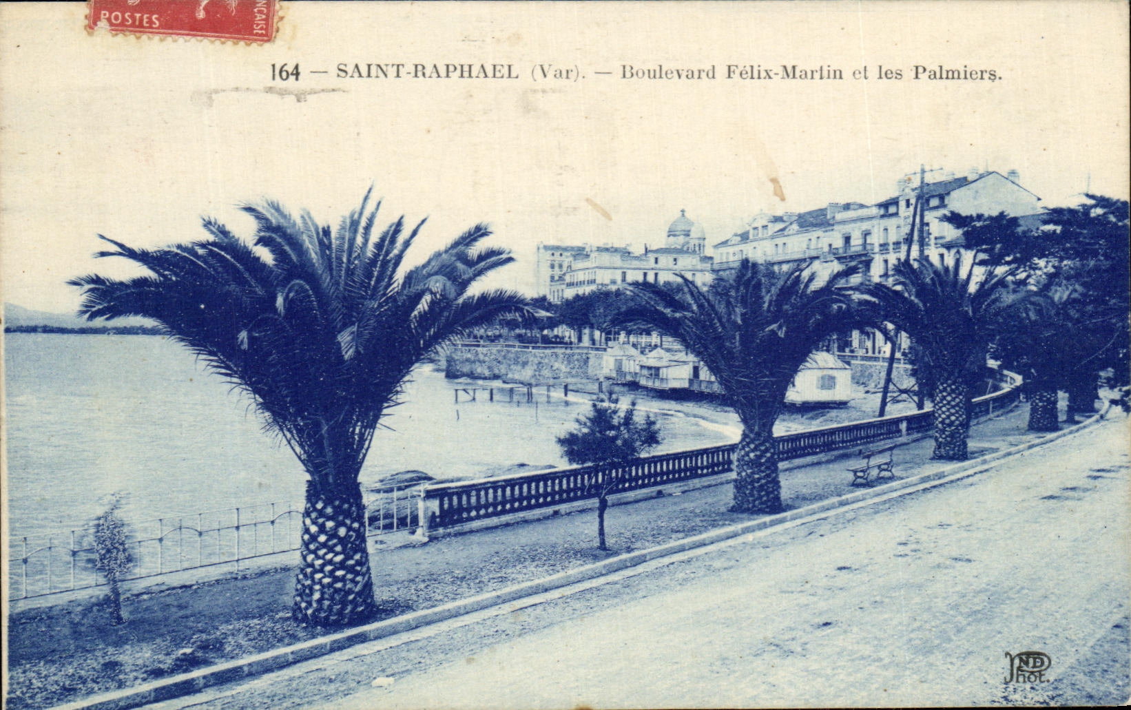 Marlin y palmeras de Felix del bulevar de Raphael del santo de CPA