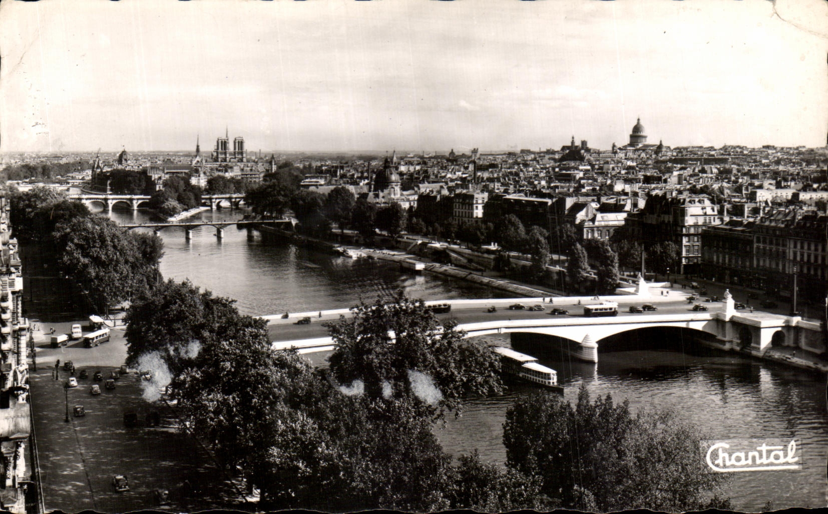 CPA Paris the Point of the ISCED and Bridges