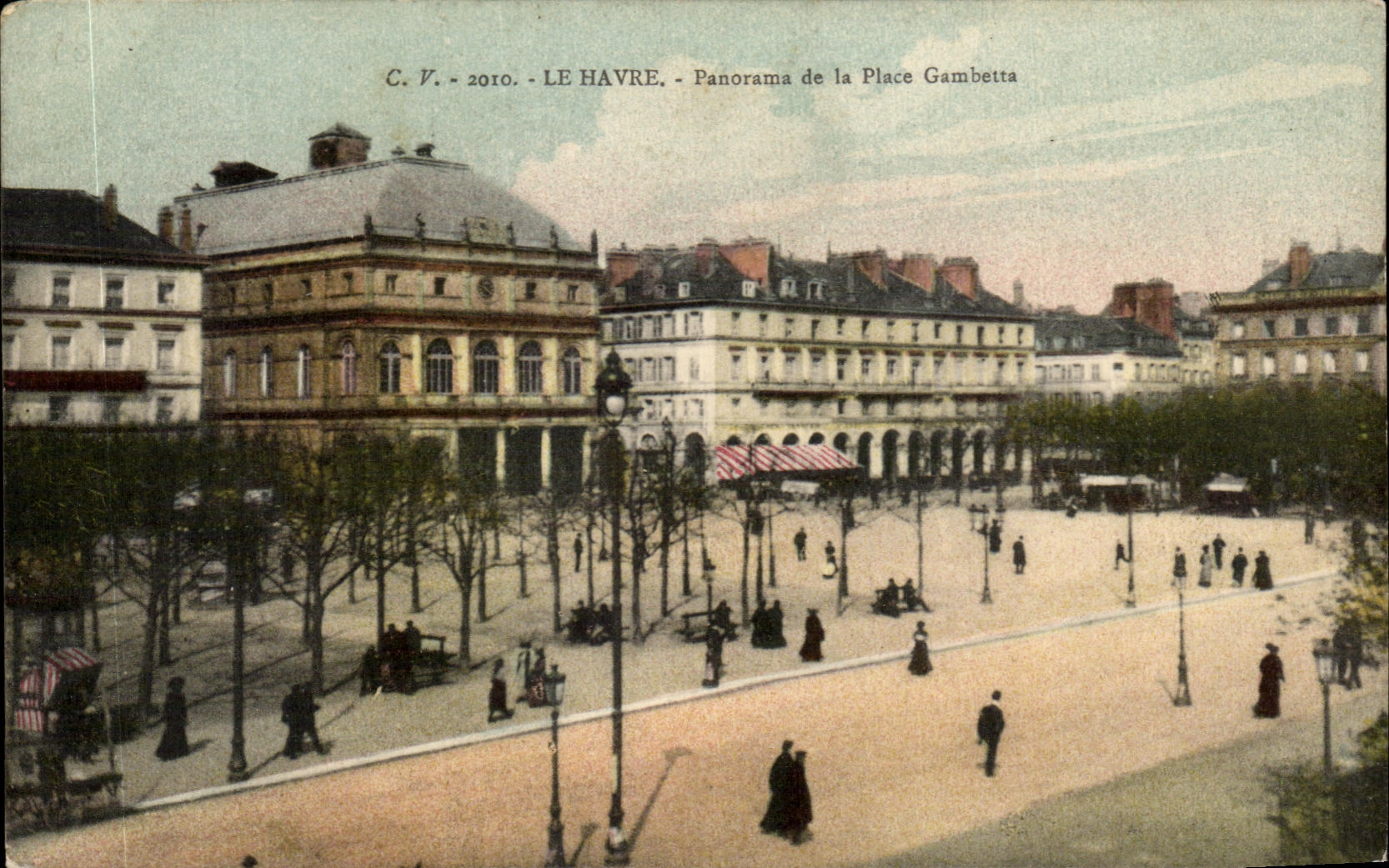 Panorama de CPA Le Havre del lugar de Gambetta