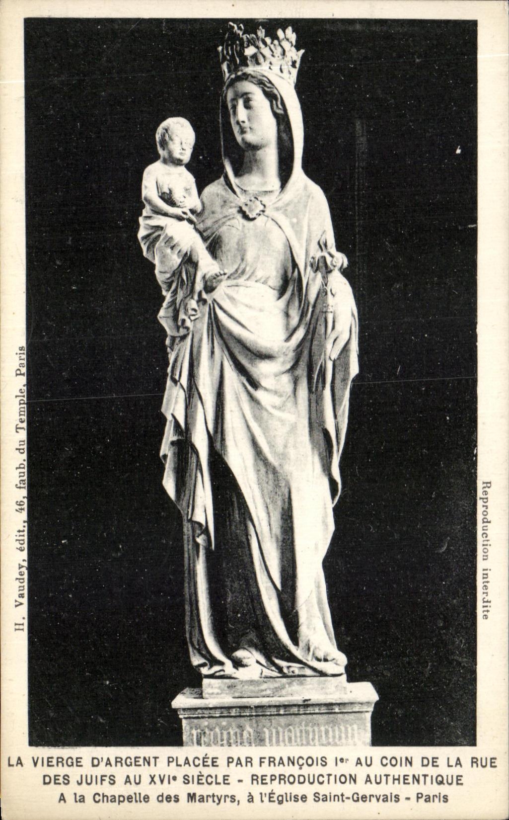 CPA A La Chapelle des Martyrs a L'Eglise Saint Gervais Paris