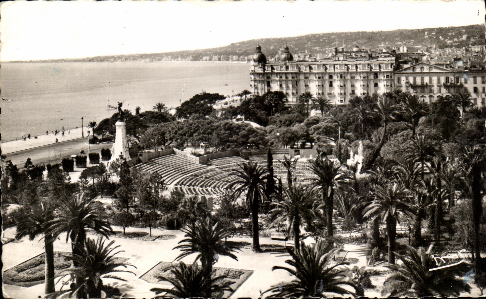 CPA the Dimension Of Nice Azure the Garden Albert ler and the Open-air theater