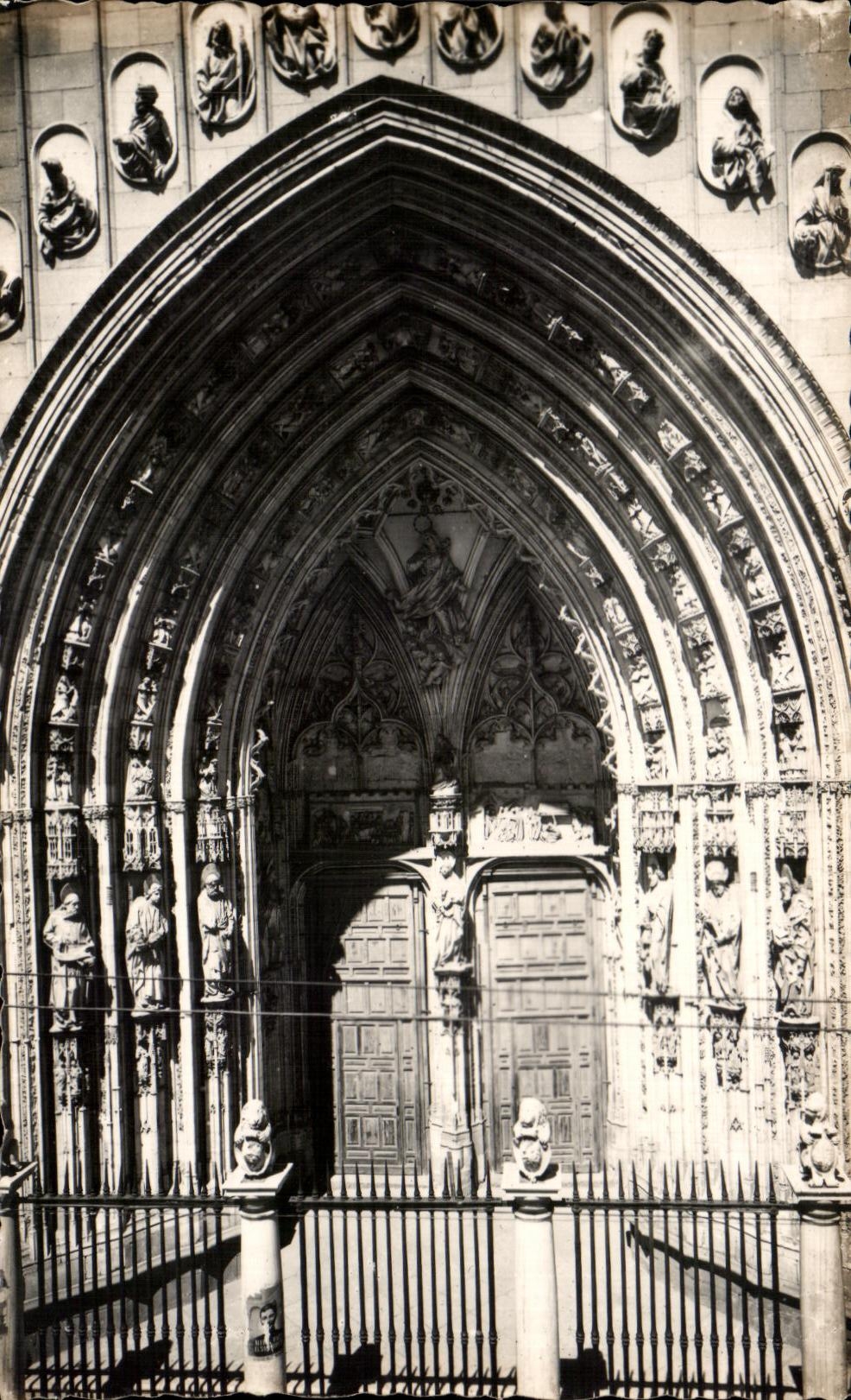 CPA Toledo Puerta de Los Leones de la Catedral