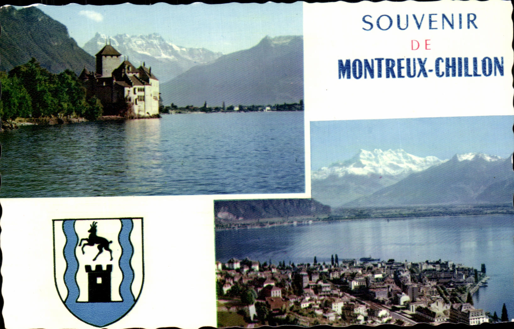 CPA Souvenir De Montreux Chillon