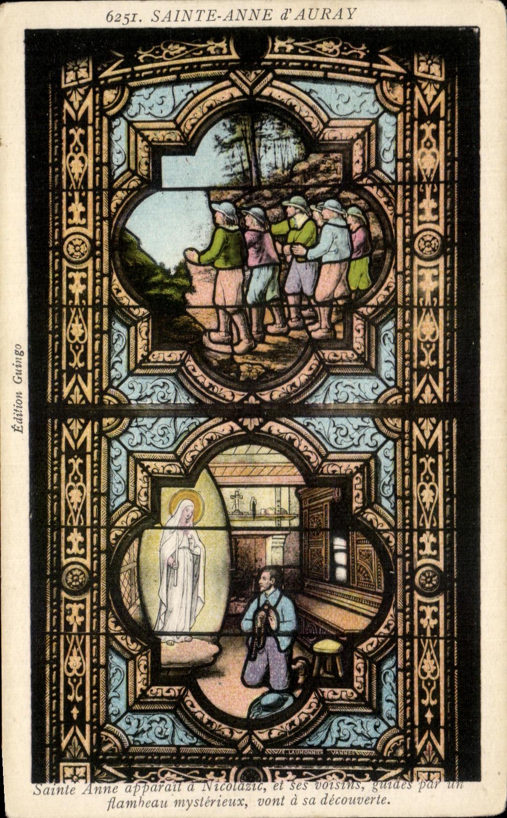 CPA Sainte Anne D' Auray Sainte Anne Appears has Nicolasic and Its Neighbors guards by one