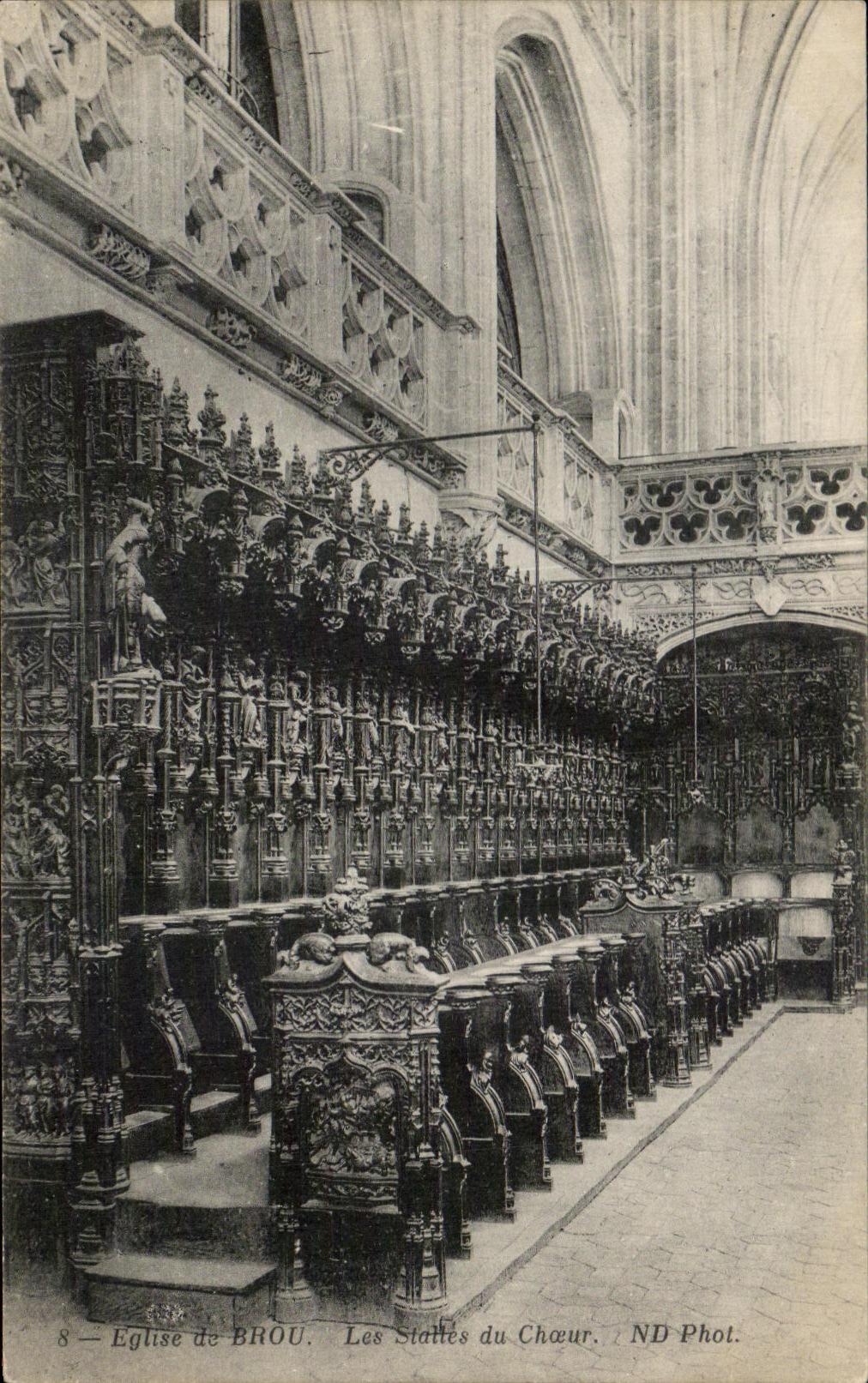 CPA Eglise de Brou Les stalles du Choeur
