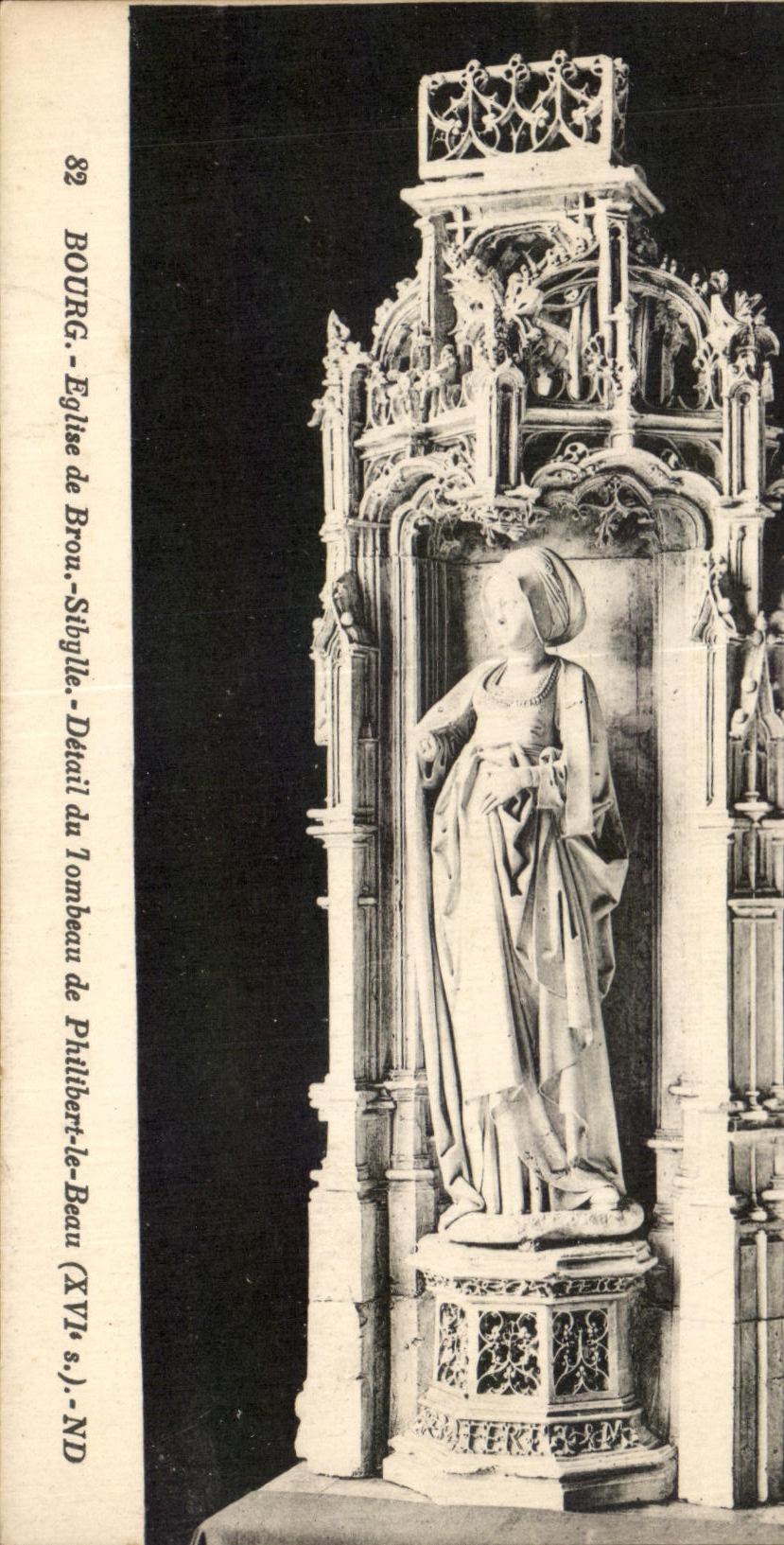 CPA Bourg Eglise de Brou Stbylle Detail de Tombeau de Philibert le Beau