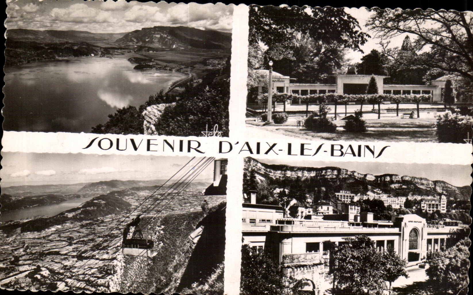 CPA Souvenir D'aix Les Bains