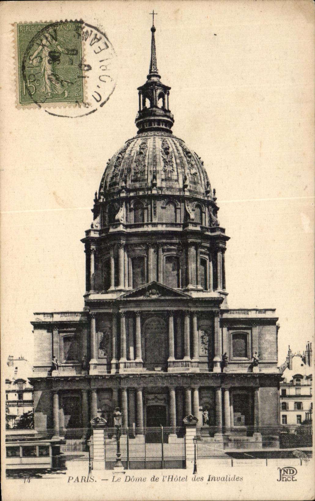 CPA Paris the Dome of Invalilles