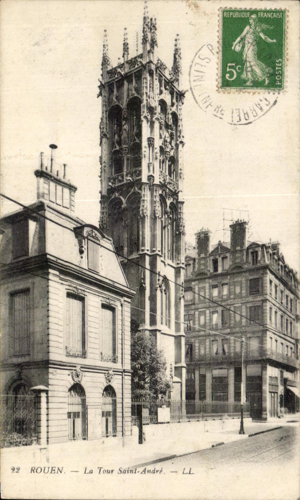 CPA Rouen the Tower Saint Andre