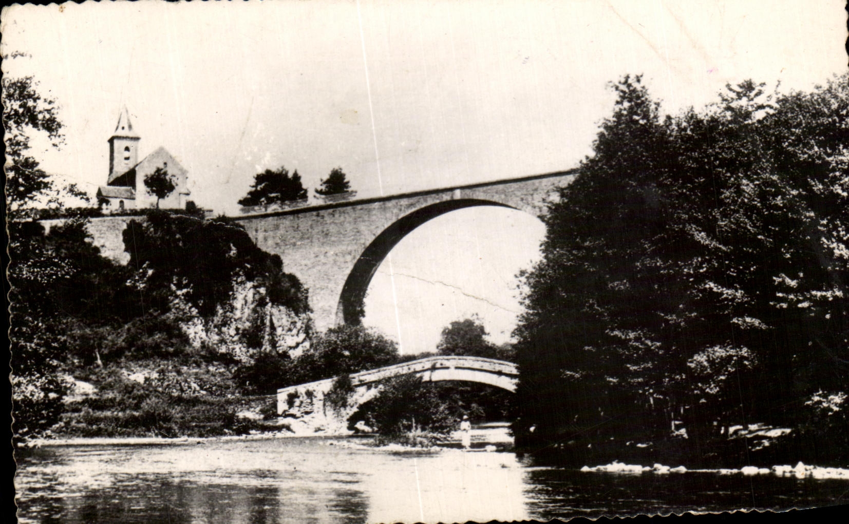 CPSM Surroundings of Chinon Castle Two Bridges of Pirre Perthuies