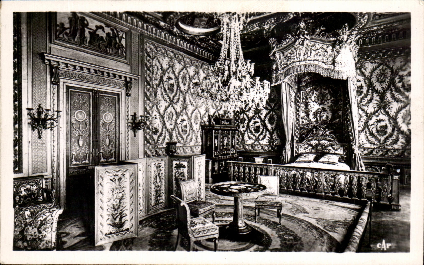 CPA Fontainebleau Le Palais Chambre de Marie Antoinette