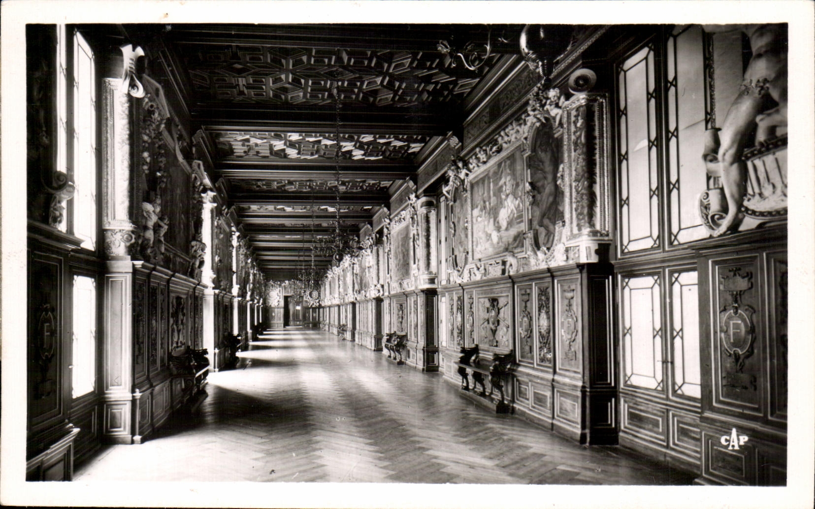 CPA Fontainebleau Le Chambre Galerie Francois 1er