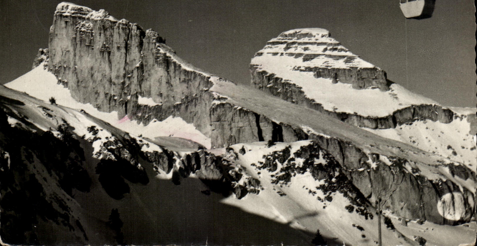 CPA Leysin Teleterique De La Berneuse Et Les Tours D'Al