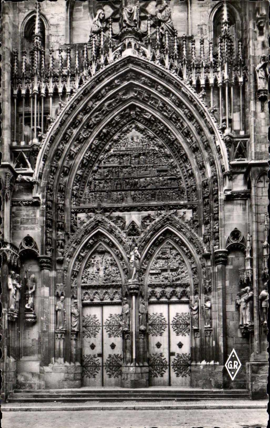 CPSM Thann the Gate Of the Cathedral