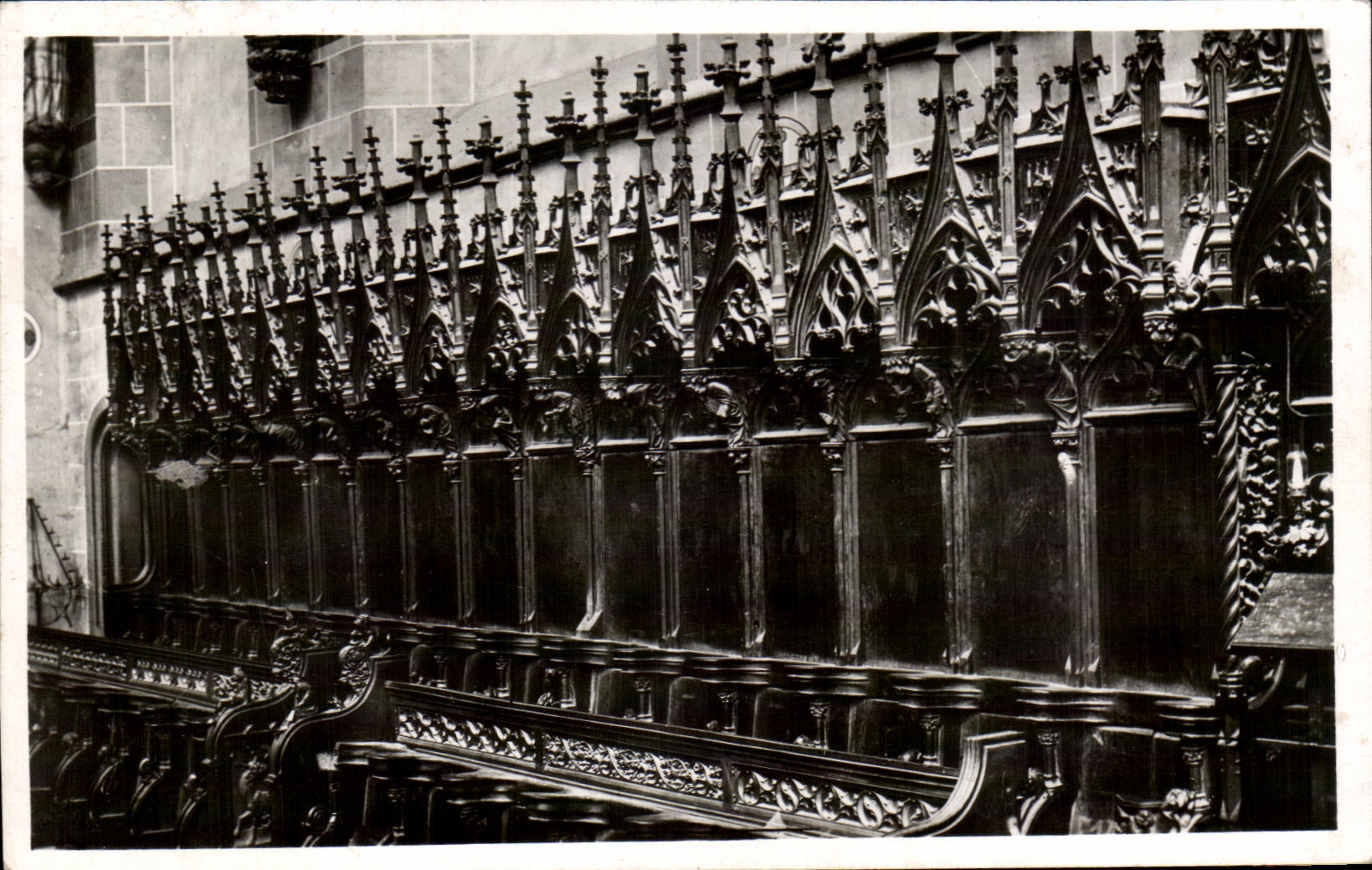 CPSM Thann Cathedral Stalls Of the Chorus