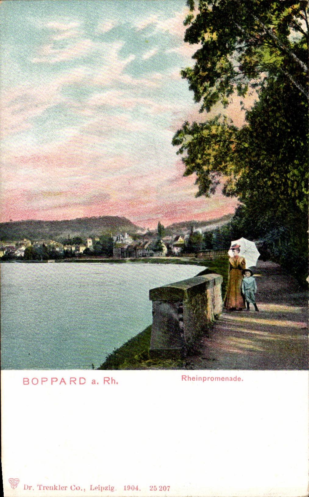 CPA Boppard a Rhein Rheinpromenade