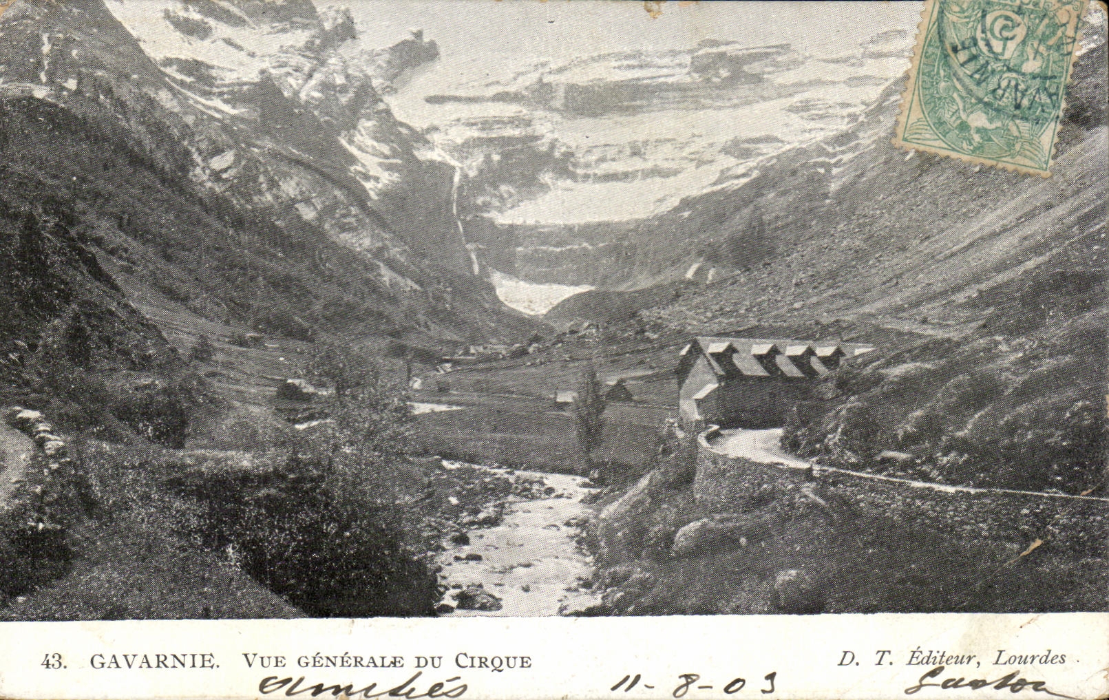 CPA Gavarnie Vue Generale Du Cirque Lourdes