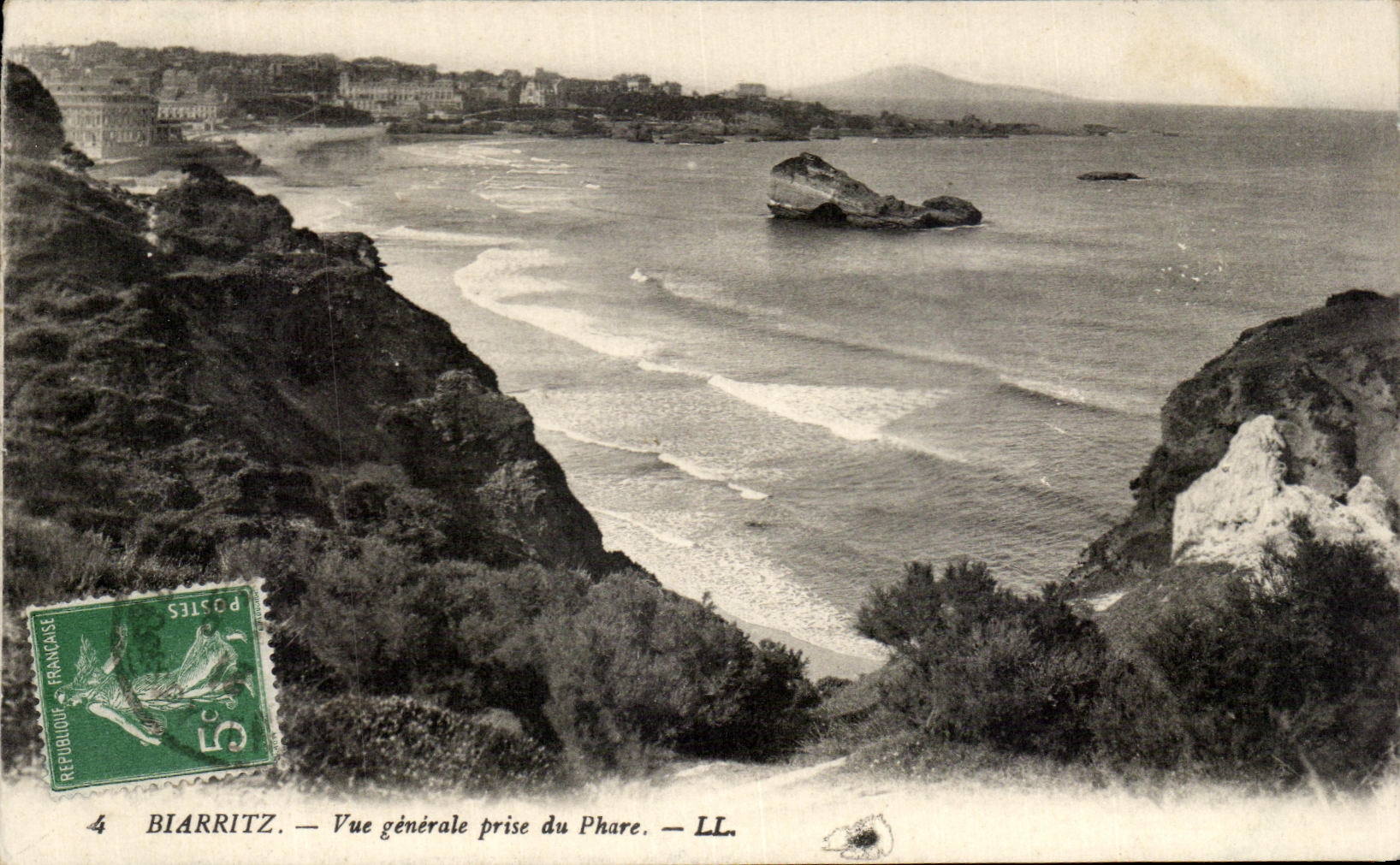 CPA Biarritz Vue Generale Prise Du Phare