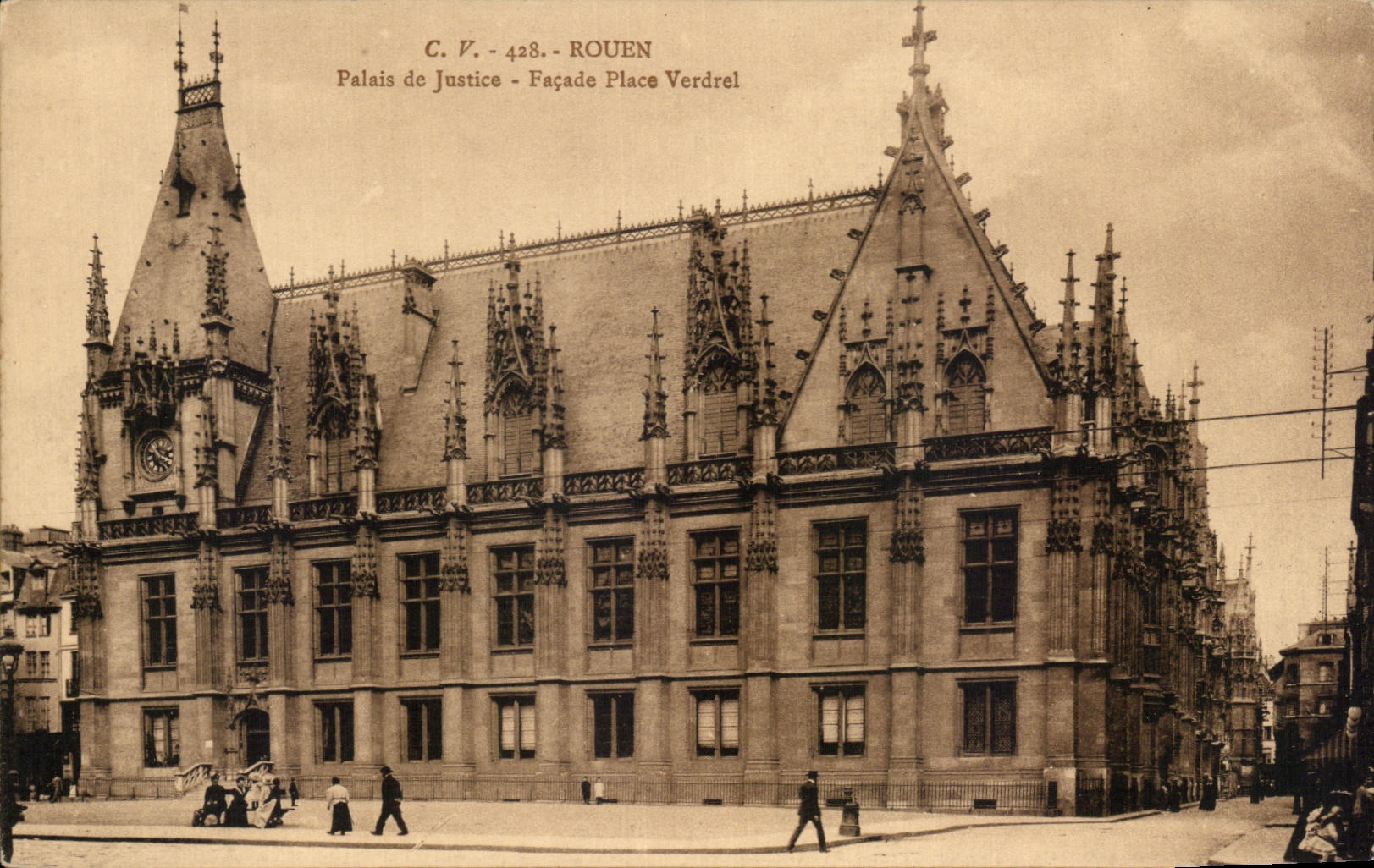 CPA Rouen Law courts Frontage Places Verdrel