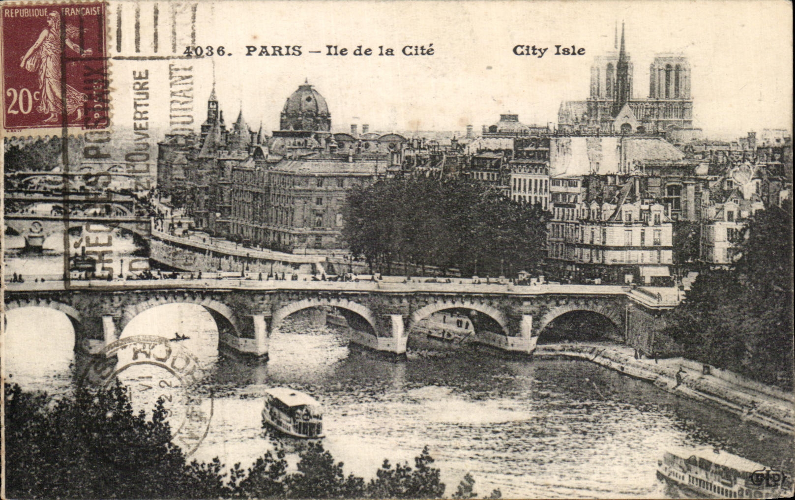 CPA Paris Ile de la Cite Notre Dame