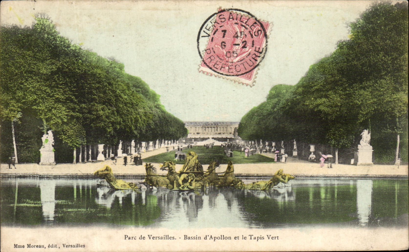 CPA Pare De Versailles Bassin D'Apollon Et Le Tapis Vert