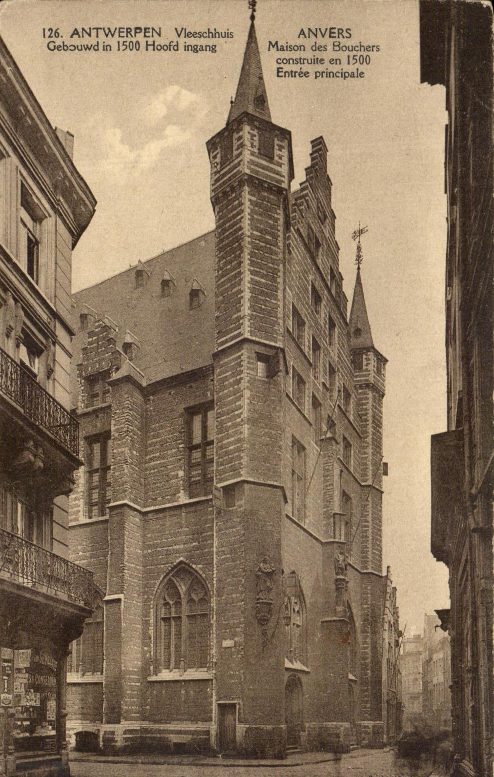 Casa de CPA Amberes de la entrada principal de los carniceros