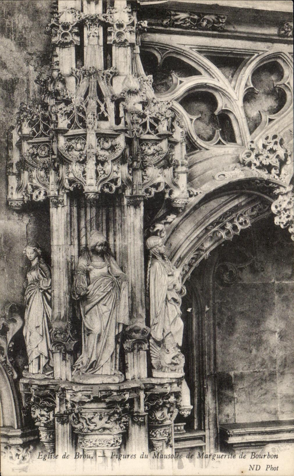 CPA Eglise De Brou Figures Du Mausolee De Marguerite De Bourbon