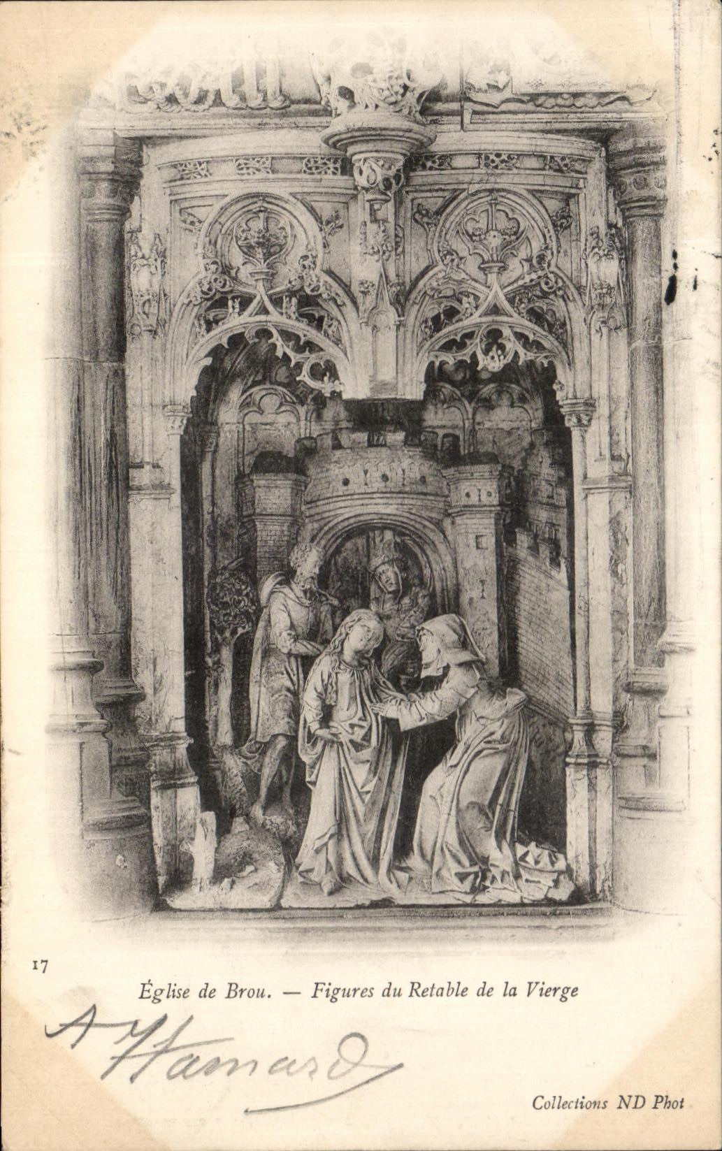 CPA Eglise De Brou Figures Du Retable De LA Vierge