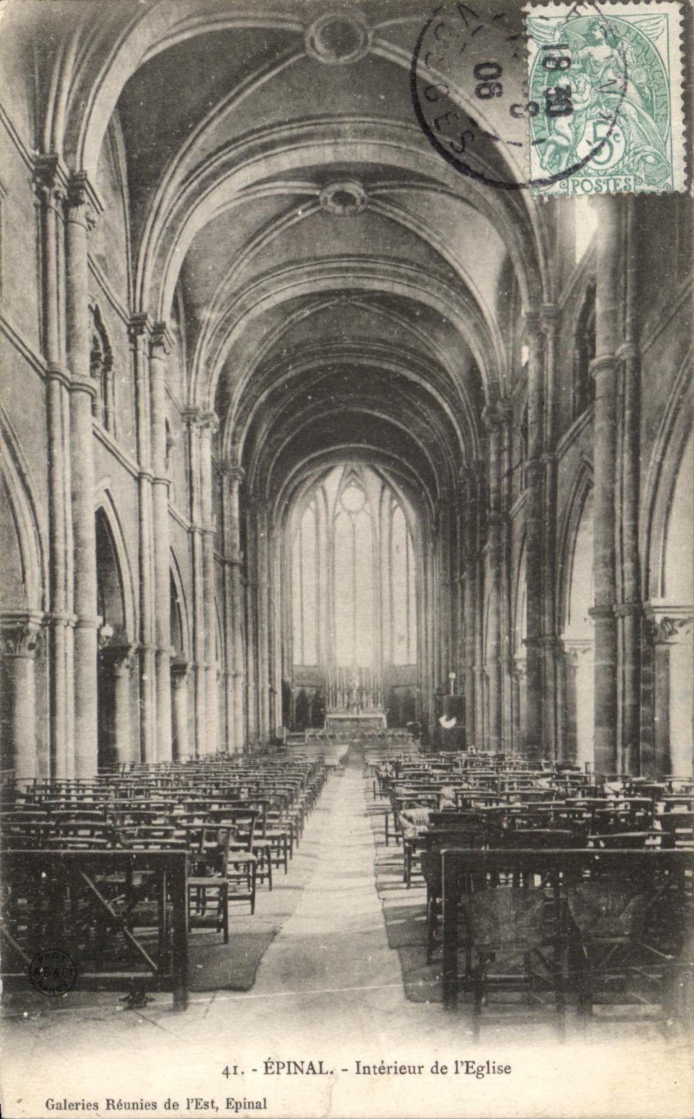 CPA Epinal Interieur de l'Eglise