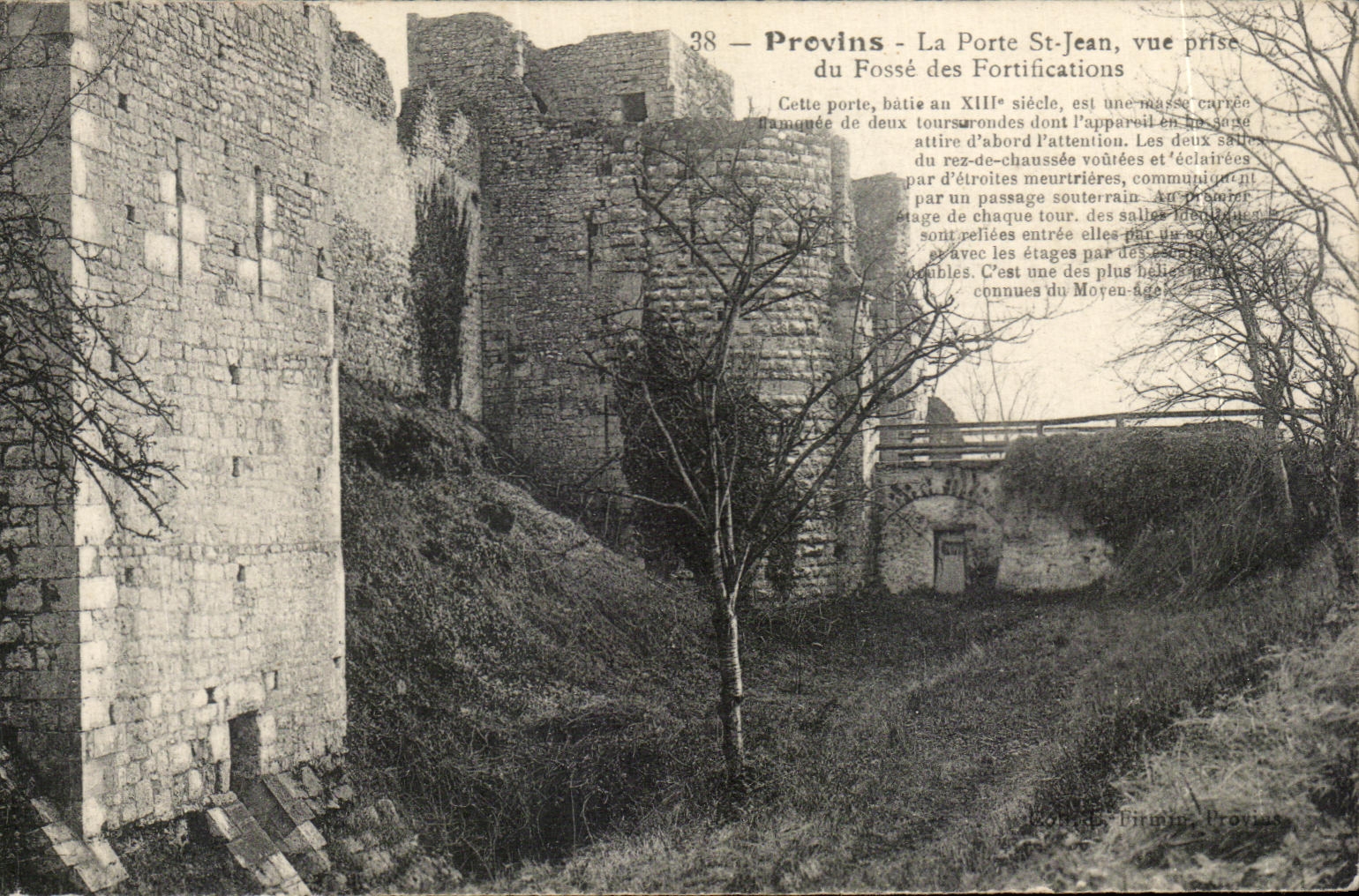 CPA Layered branches the Gate St Jean Seen from of the pit of Fortications