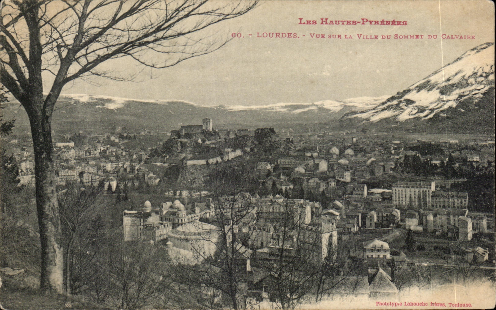 CPA Lourdes Vue Sur La Ville Du Sommet Du Calvaire