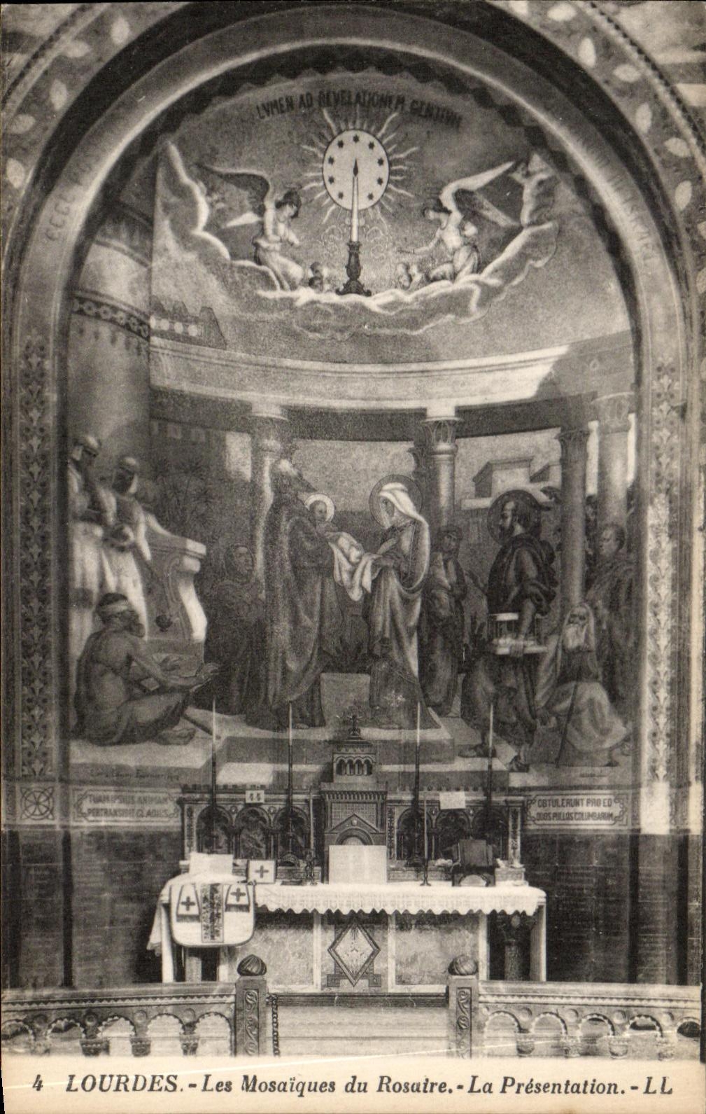 CPA Lourdes Les mosaiques du Rosaire La Presentation