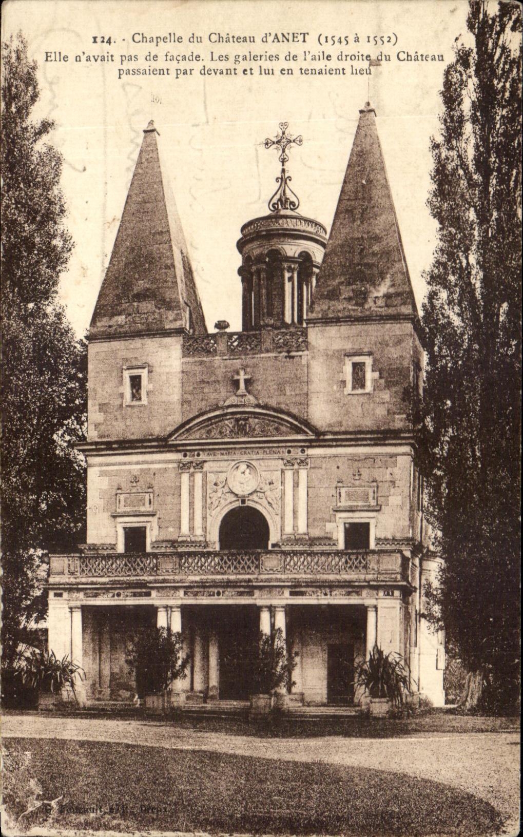 CPA Chapelle du Chateau d'Anet 