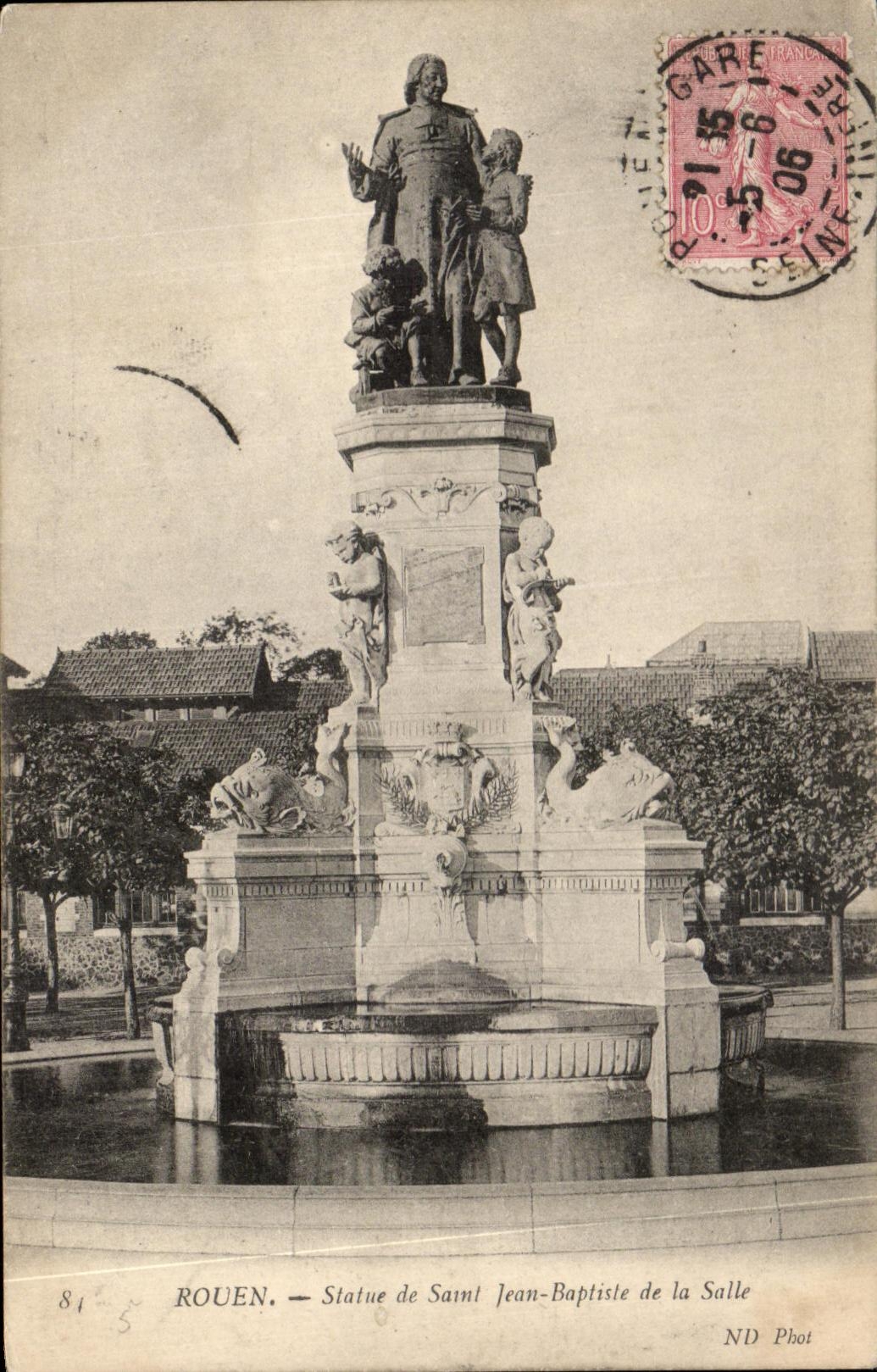 CPA Rouen Statue of Sant Jean Baptiste of the Room