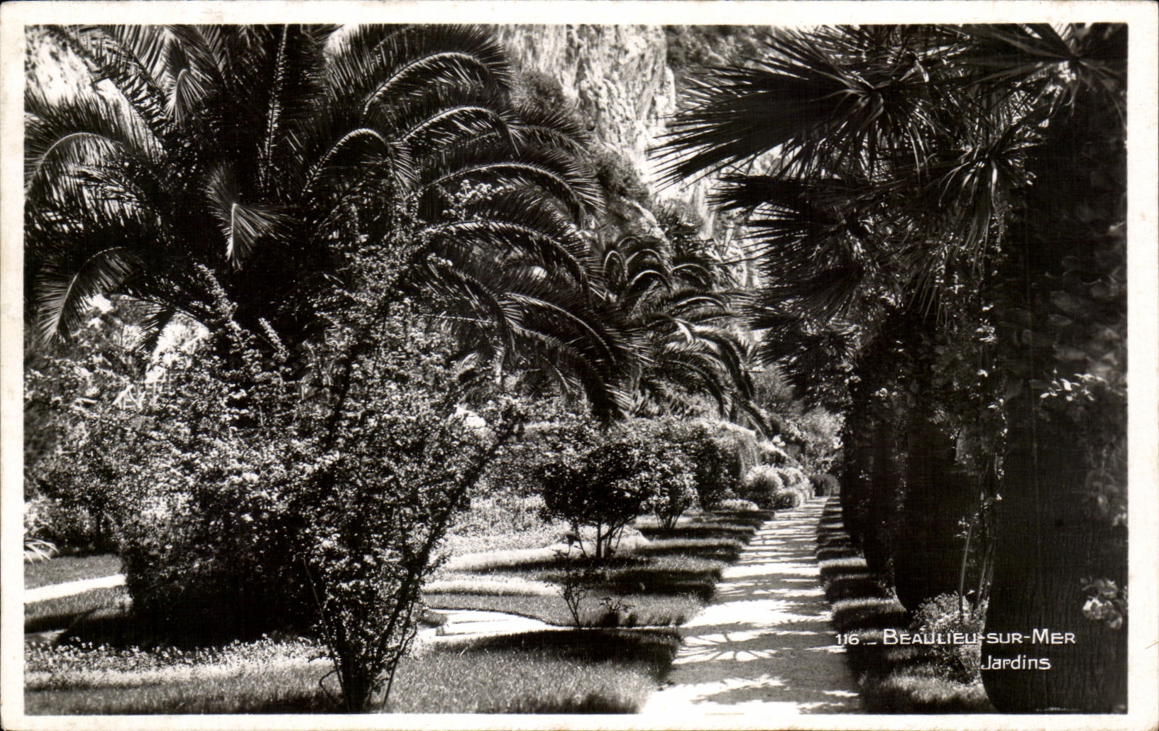 CPA Beaulieu sur mer Jardins 
