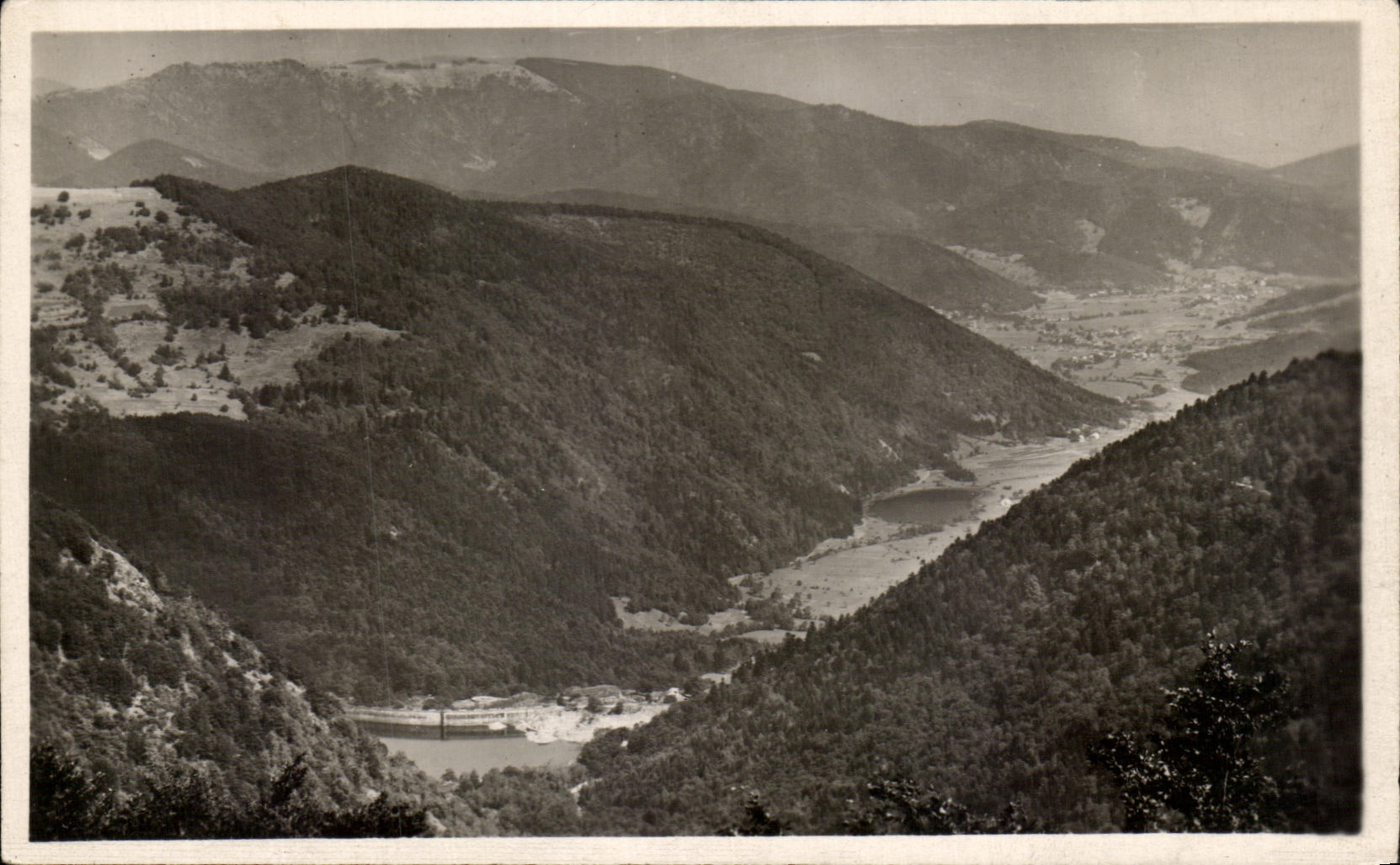 CPA Ballon D'Alsace Vallee De Serven Reservoir De l'Alfeld Et Lac De Serven