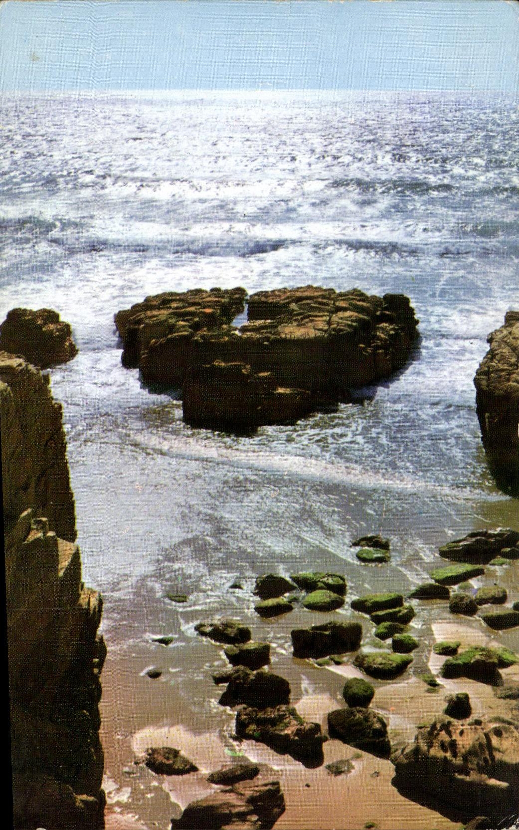 CPA the Dimension Of Love Lights Of the Evening On the Rocks Of the Great Dimension