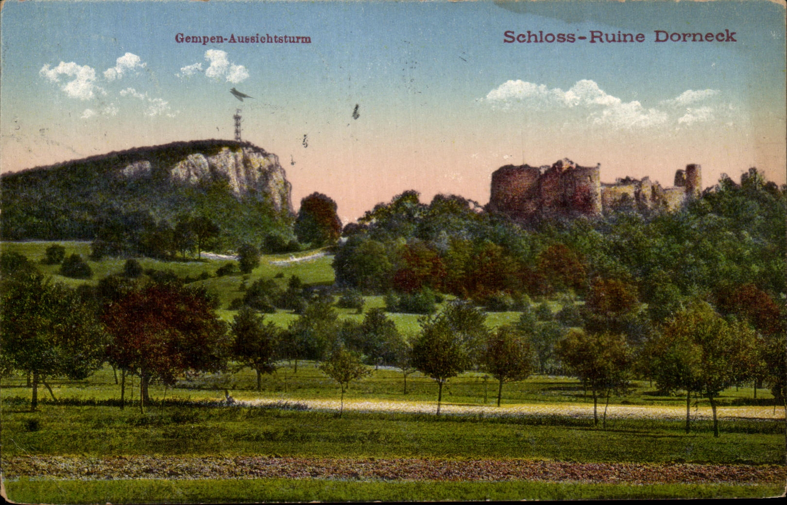 CPA Gempen Aussichtsturm Schloss Ruine Dorneck Suisse