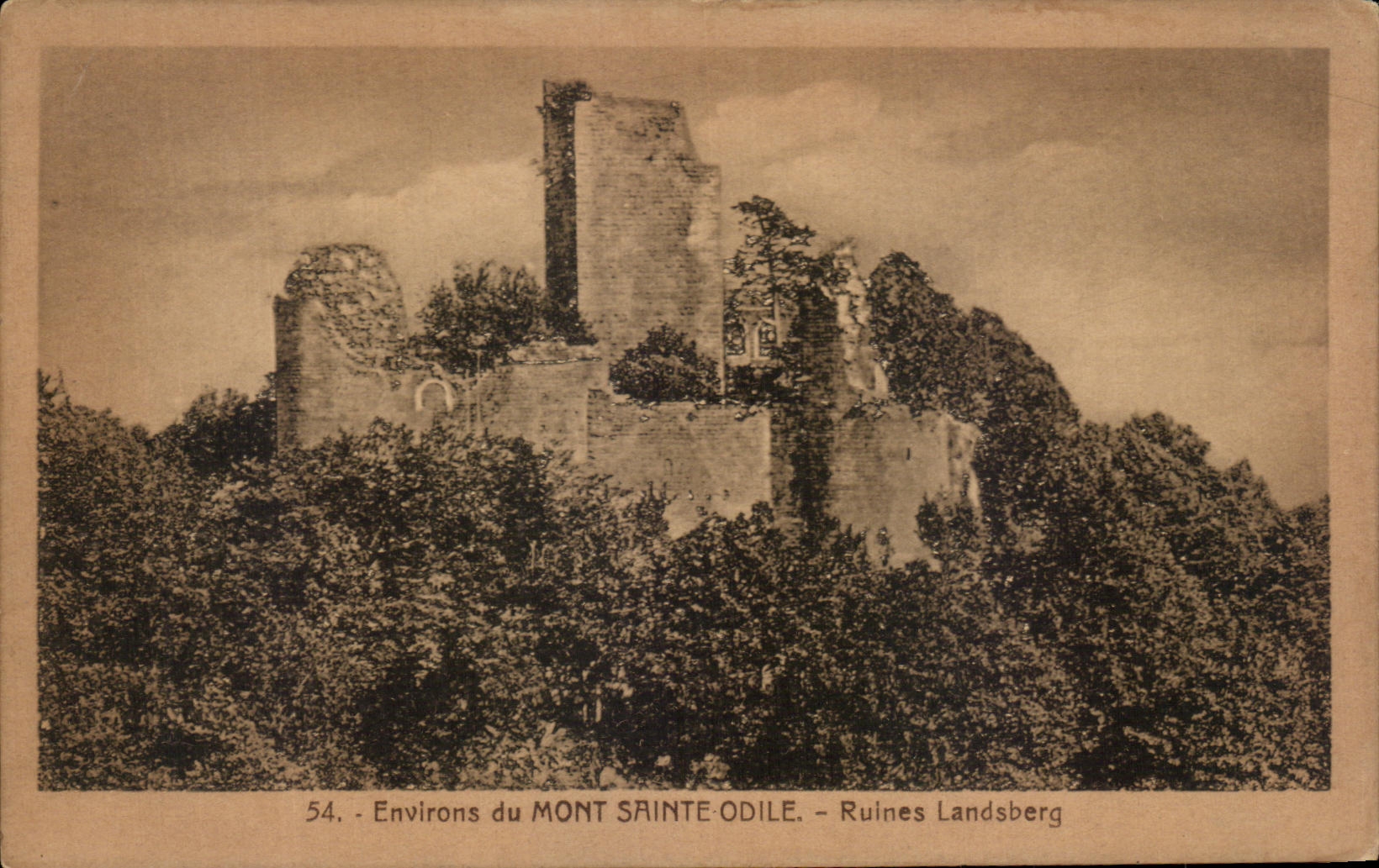 CPA Environs du Mont Sainte Odile Ruines Landsberg