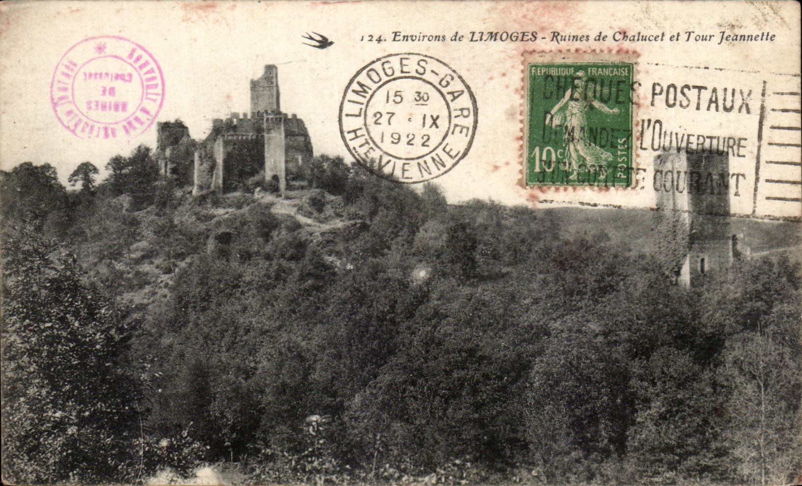CPA Environs de Limoges Ruines de Chalucet et tour Jeannetle