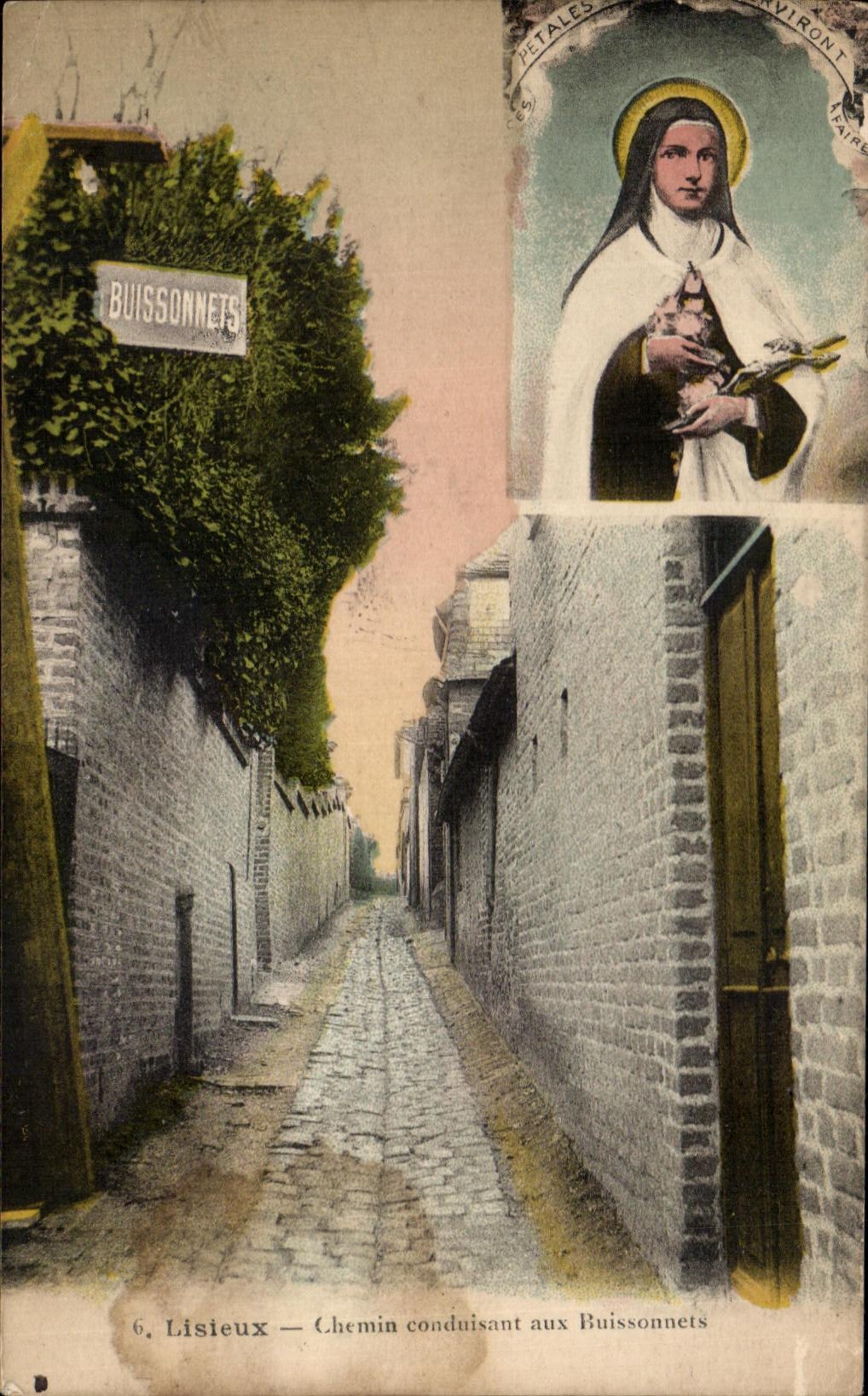CPA Lisieux Chemin Conduisant aux Buissonnets