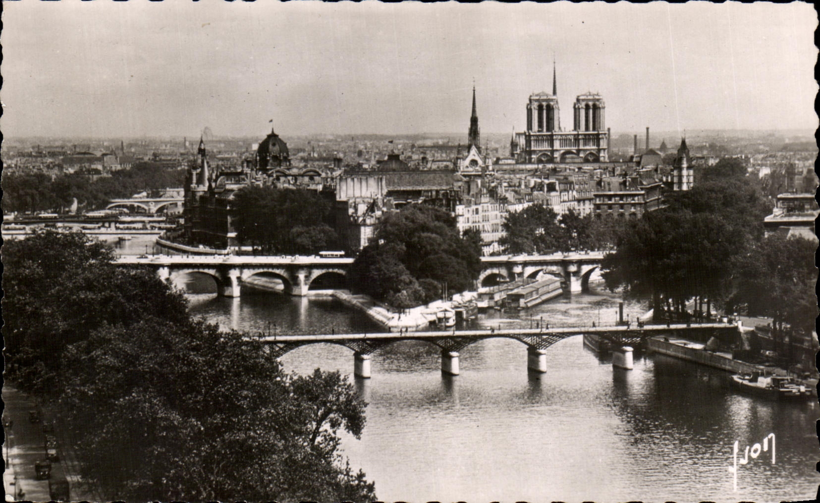 CPA Paris En Flanant La Cite Notre Dame et Les Ponts