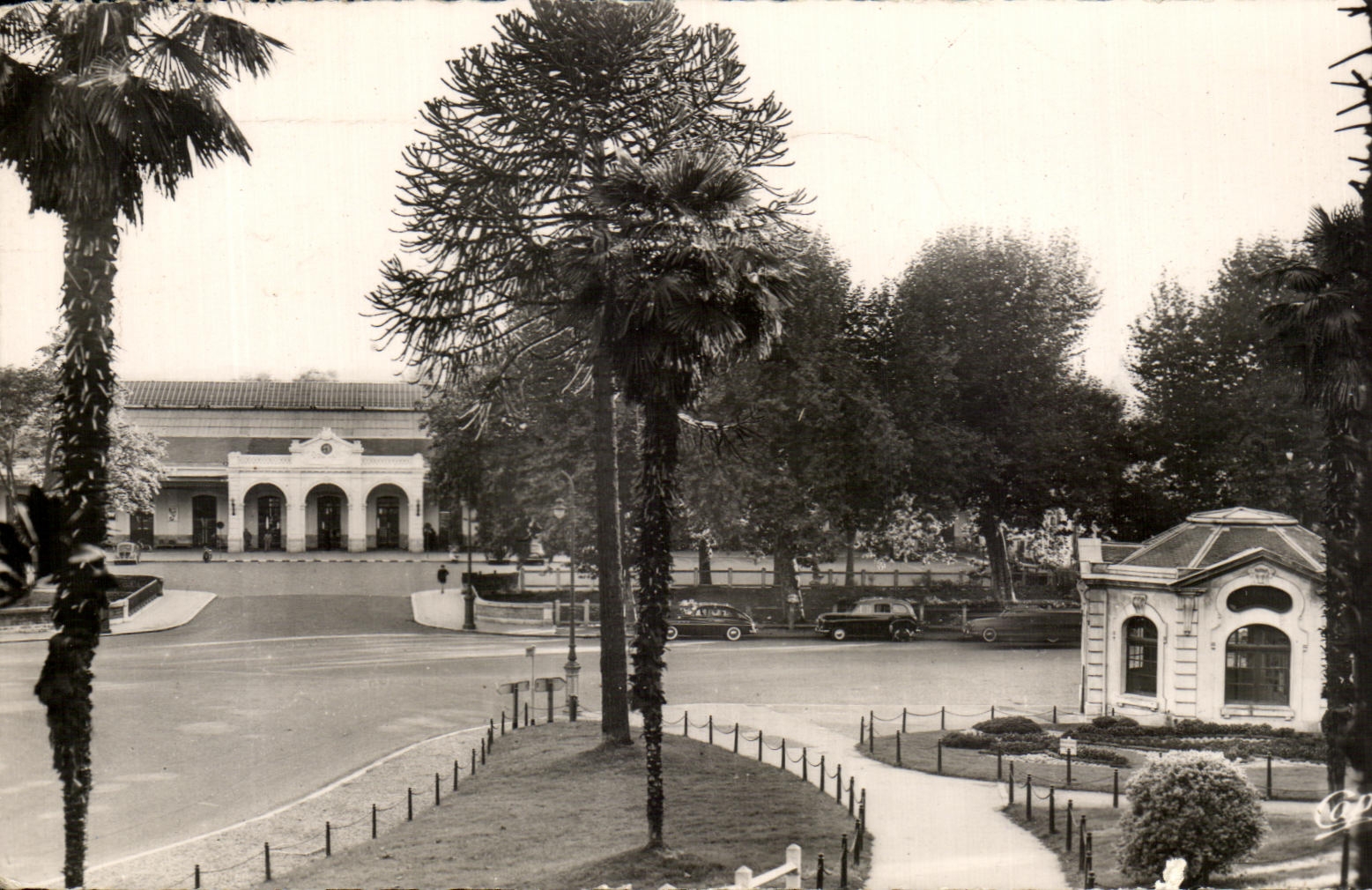 CPA Pau Train station Seen of the Palm plantation