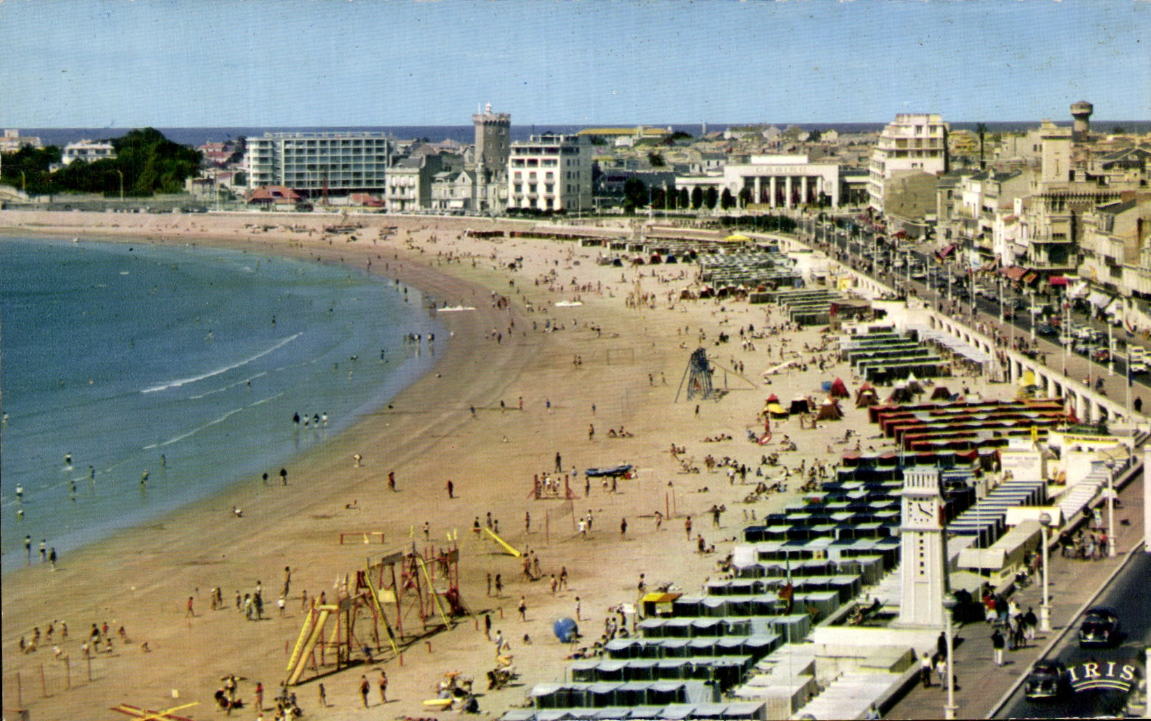 CPSM SdOlonne enarena la playa y la caminata de Wilson