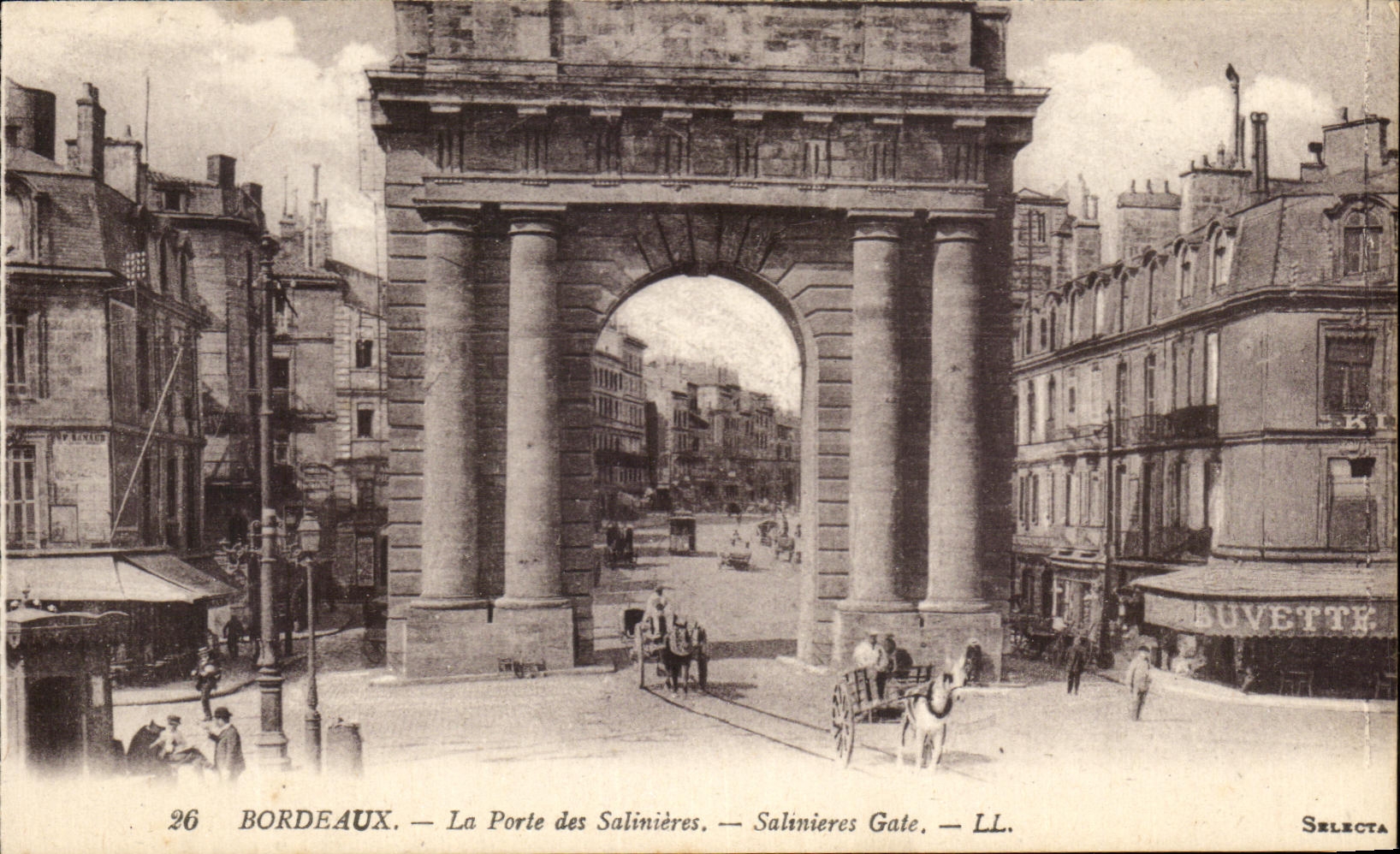 CPA Bordeaux La Porle des Salinieres Buvette 