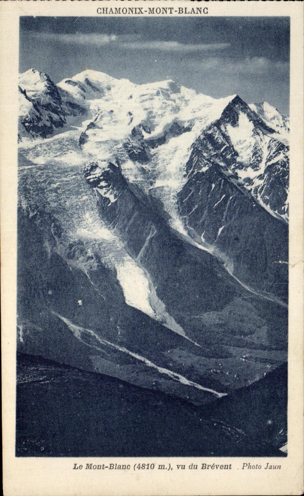 CPA Le Mont Blanc Vu du Brevent Chamonix