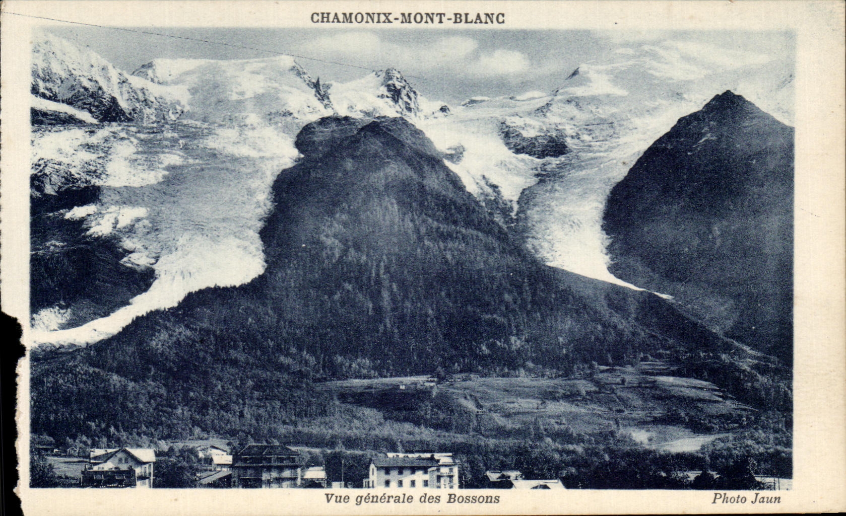 CPA Chamonix Mont Blanc Vue generale des Bossons